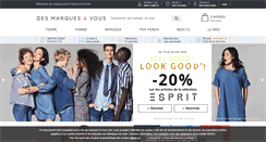 Desktop Screenshot of des-marques-et-vous.com